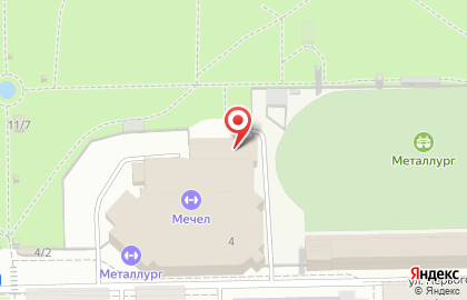 Спортивный комплекс Металлург на улице Первого Спутника, 2 на карте