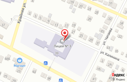 Лицей №3 на Московской улице на карте