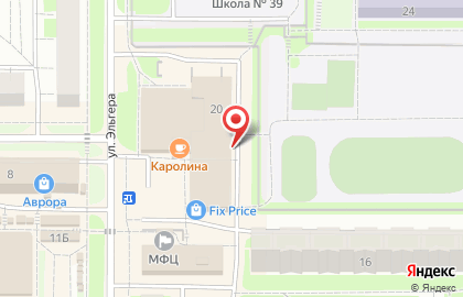 Пекарня Добрая на улице Эльгера на карте