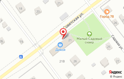 Супермаркет Дикси в Выборгском районе на карте