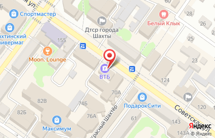 Банк ВТБ в Ростове-на-Дону на карте