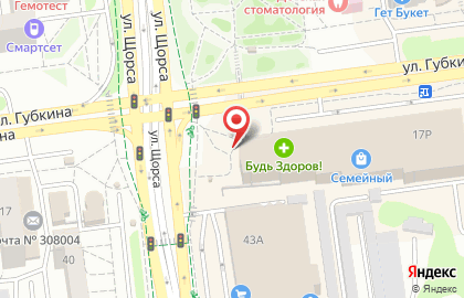 Магазин кондитерских изделий Милена на улице Губкина на карте