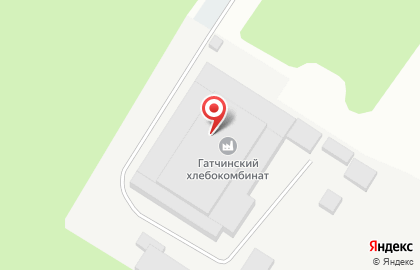 Гатчинский хлебокомбинат в Санкт-Петербурге на карте