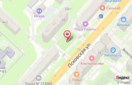 Бистро на Псковской, 34а на карте