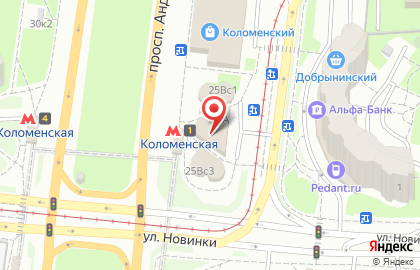Ремонт стиральных машин Нагатинский затон на проспекте Андропова на карте