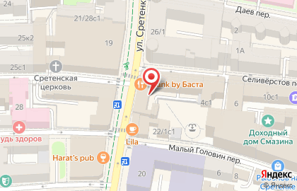 Кофейня На Сретенке в Красносельском районе на карте