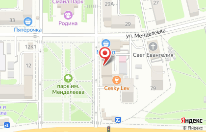 Пекарня Добропек на улице Менделеева на карте