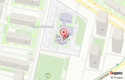 Детский сад №11 в Советском районе на карте
