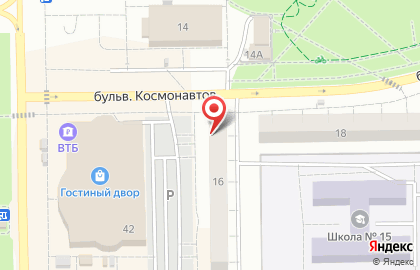 Зоомагазин Гарфилд на бульваре Космонавтов на карте