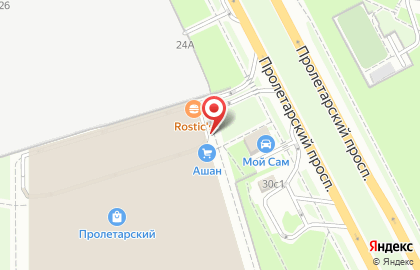 Ресторан быстрого питания Крошка Картошка на Пролетарском проспекте на карте