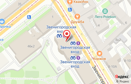 Юридическая компания Долг Эксперт на Звенигородской улице на карте
