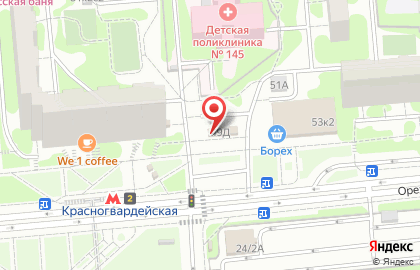 Продуктовый магазин Белорусский базар на Ореховом бульваре на карте