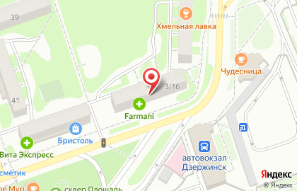 А5, Нижегородская область на Привокзальной площади на карте