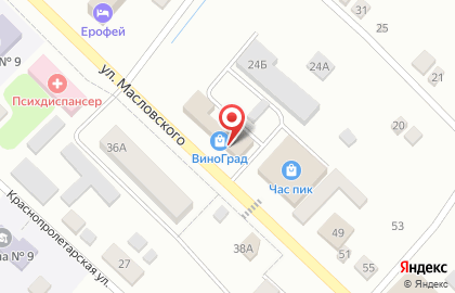 Магазин цифровой и бытовой техники DNS на улице Масловского на карте