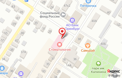 Сорочинская районная больница на улице Пушкина на карте