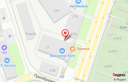Автосервис в Санкт-Петербурге на карте
