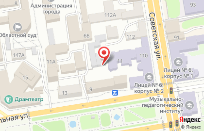 Сервисный центр Центр в Тамбове на карте