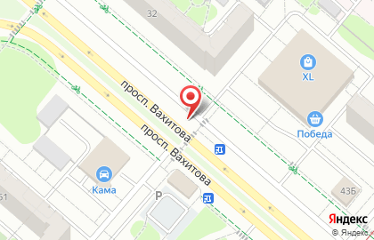 Продовольственный магазин Гном на проспекте Вахитова на карте
