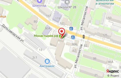 Дальневосточный банк Сбербанка России на Светланской улице на карте