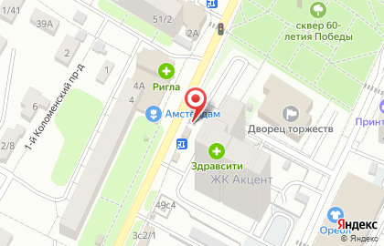 Киоск по продаже цветов на Народном бульваре на карте