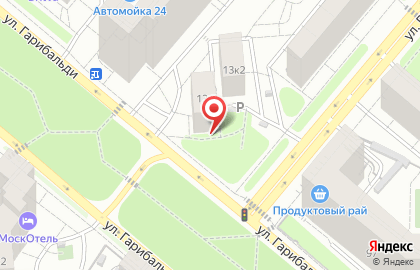 Русский стиль на улице Гарибальди на карте
