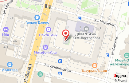 МТС на улице Лобкова на карте