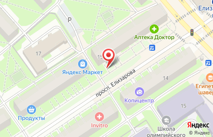 Ревизор на проспекте Елизарова на карте