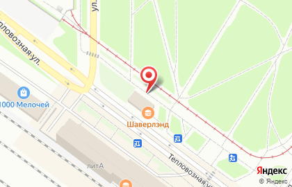 Кафе Еврик на Тепловозной улице на карте