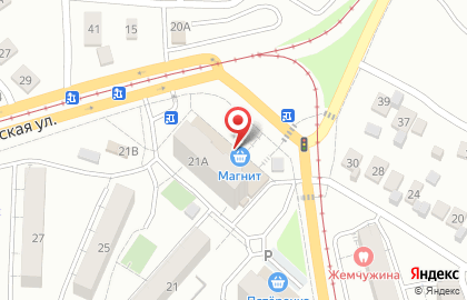 Супермаркет Магнит в Заводском районе на карте