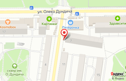 Библиотека №27 на улице Молодогвардейцев на карте