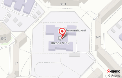 Автошкола, Средняя общеобразовательная школа №17 на карте