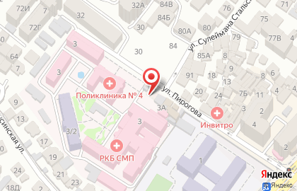 Клиника Медицина на улице Пирогова на карте