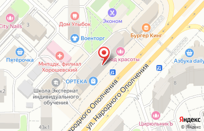 Ортопедический салон ОРТЕКА "Октябрьское поле" на карте