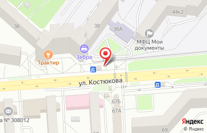 Киоск быстрого обслуживания Остров на улице Костюкова на карте
