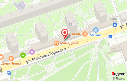 Кофейня Зёрна на улице Максима Горького на карте