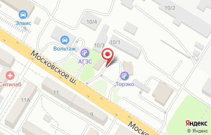 Автокомплекс Торэко на Московском шоссе на карте