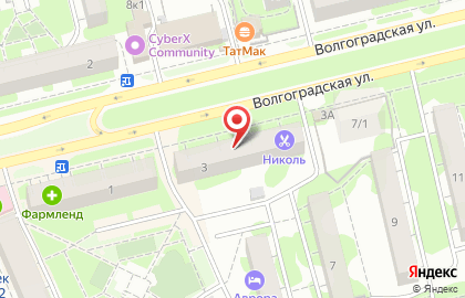 Ремонтная мастерская на Волгоградской улице на карте