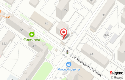 Магазин по продаже фруктов и овощей в Орджоникидзевском районе на карте