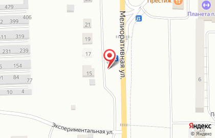Север на Мелиоративной улице на карте
