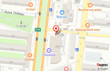 Кондитерский магазин Сластена на улице Савушкина на карте