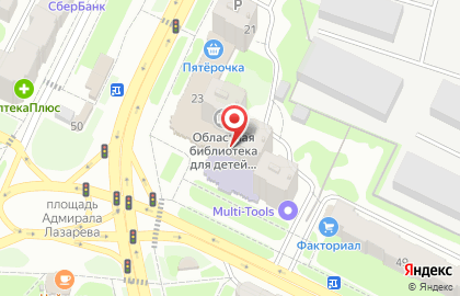 Пятерочка на проспекте Строителей на карте