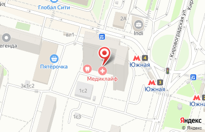 Стоматологическая клиника Денто Лидер на Днепропетровской улице на карте