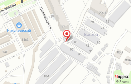 Автосервис21 в Чебоксарах на карте