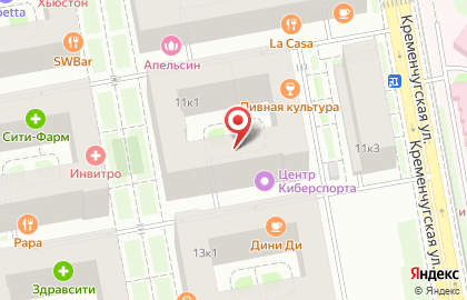 Бар Пивная культура на площади Александра Невского I на карте