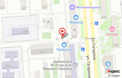 Продуктовый магазин в Челябинске на карте