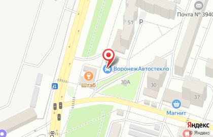 Торгово-сервисная компания Воронежавтостекло на Волгоградской улице на карте