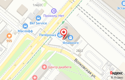 Отделение службы доставки Boxberry на Волковской улице на карте