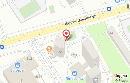 Перекресток Экспресс на улице Ляпидевского на карте