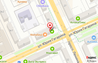 АКБ Чувашкредитпромбанк на улице Юрия Гагарина на карте