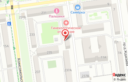 ГинЕс на Комсомольской на карте